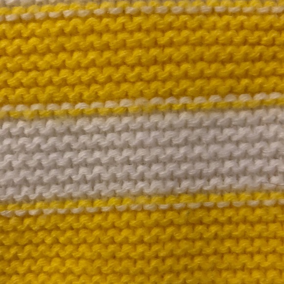 🌻3/26$ Garage striped yellow and white Sweater🌻 - Picture 3 of 4